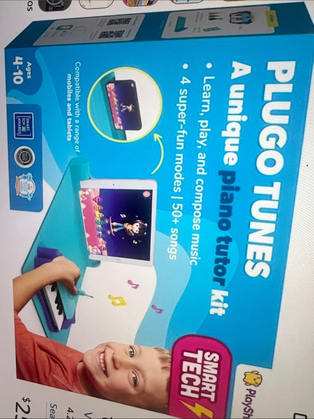 Plugo Tunes A unique piano tutor kit by - Blue